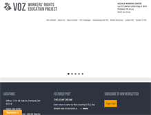 Tablet Screenshot of portlandvoz.org